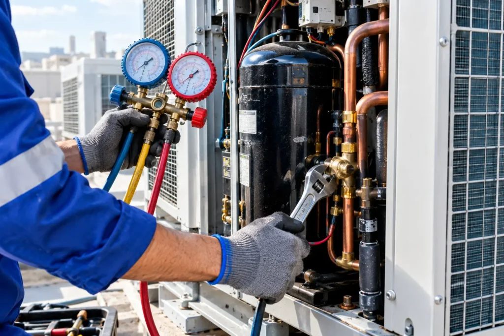 Central air conditioning maintenance in Riyadh